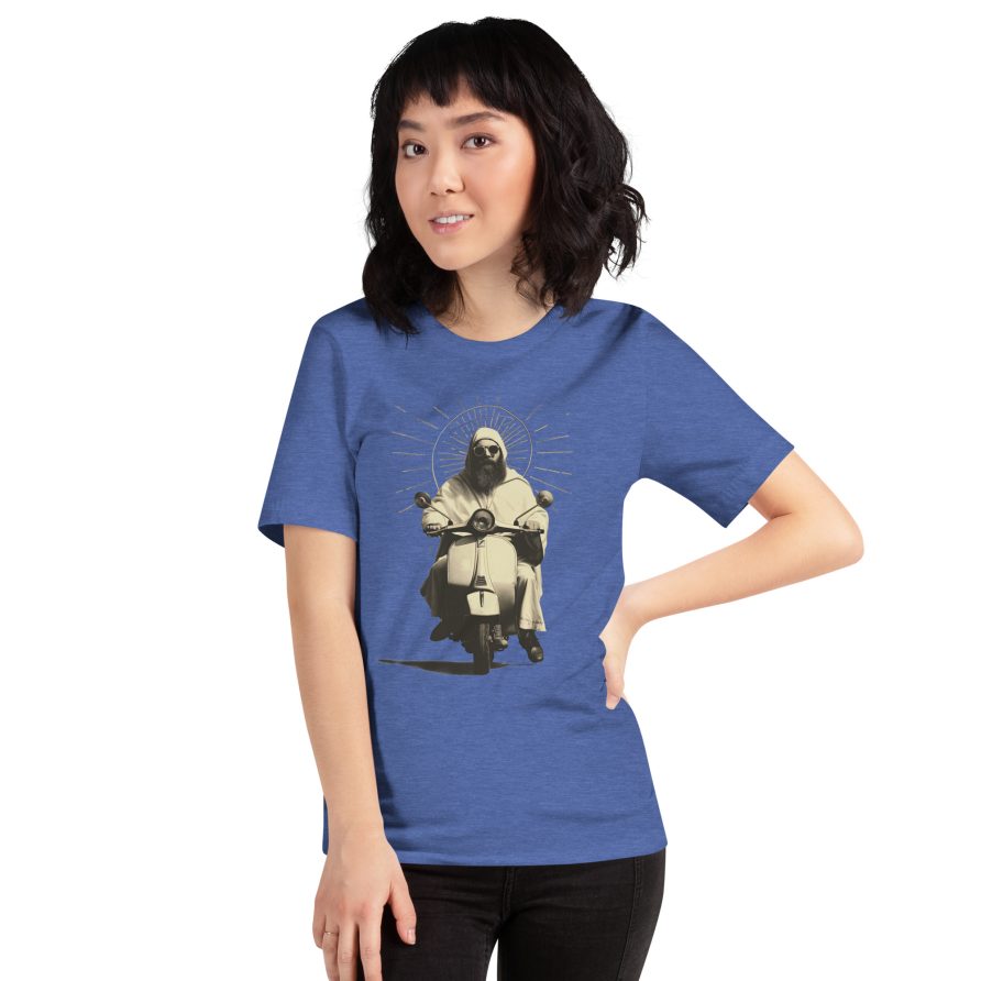 St. Christopher Unisex t-shirt - HEATHER TRUE ROYAL