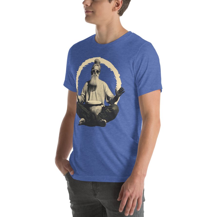 Paul the Hermit Unisex t-shirt - HEATHER TRUE ROYAL - Image 2