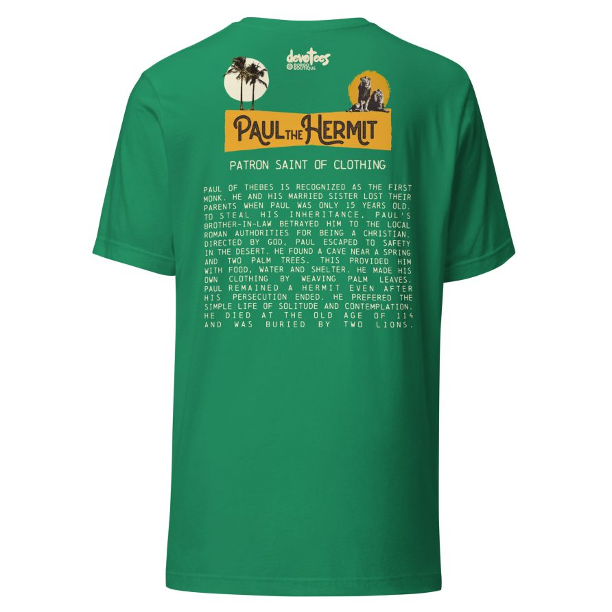 Paul the Hermit Unisex t-shirt - KELLY - Image 5