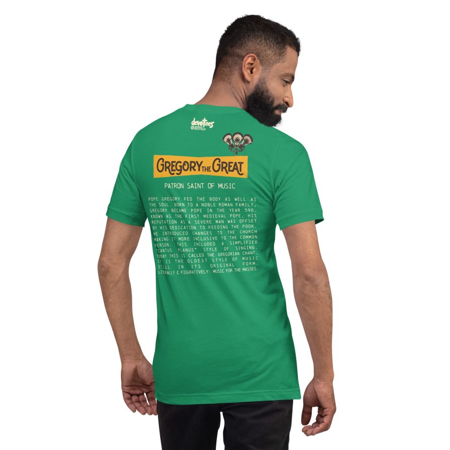 Gregory the Great Unisex t-shirt - KELLY - Image 2