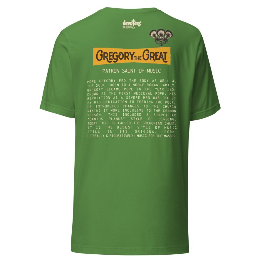 Gregory the Great Unisex t-shirt - LEAF - Image 5