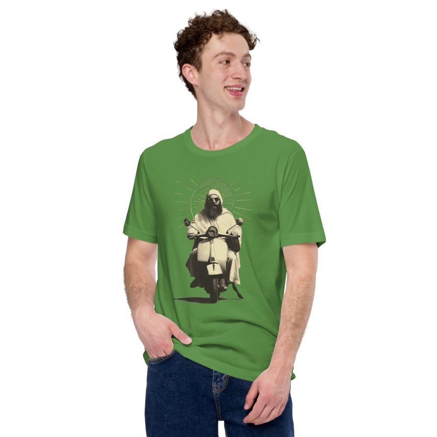 St. Christopher Unisex t-shirt - LEAF - Image 2