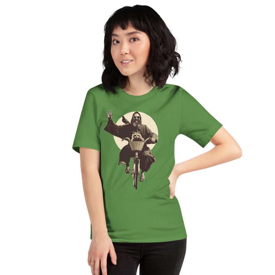 St. Francis Unisex t-shirt - LEAF - Image 4
