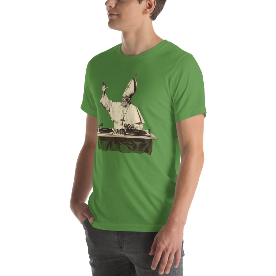 Gregory the Great Unisex t-shirt - LEAF - Image 2