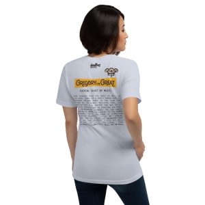 Gregory the Great Unisex t-shirt - LIGHT BLUE - Image 2