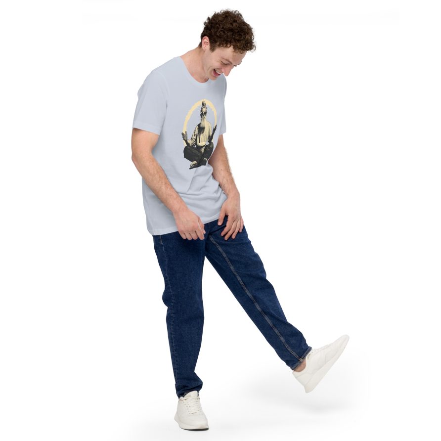 Paul the Hermit Unisex t-shirt - LIGHT BLUE - Image 2