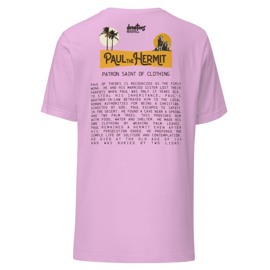 Paul the Hermit Unisex t-shirt - LILAC