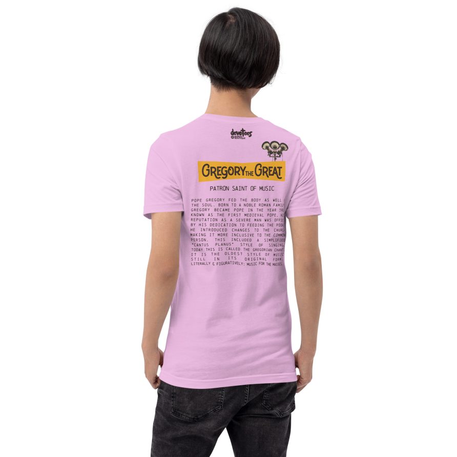 Gregory the Great Unisex t-shirt - LILAC - Image 3