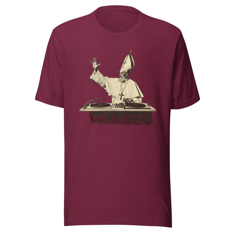 Gregory the Great Unisex t-shirt - MAROON - Image 5
