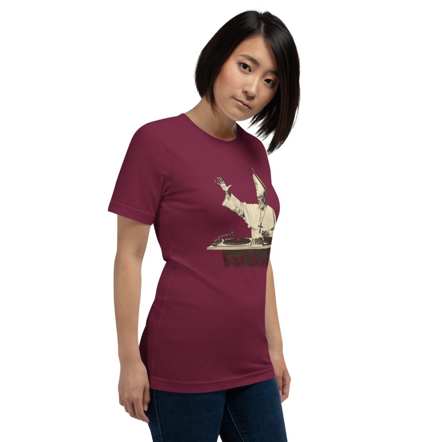 Gregory the Great Unisex t-shirt - MAROON - Image 4