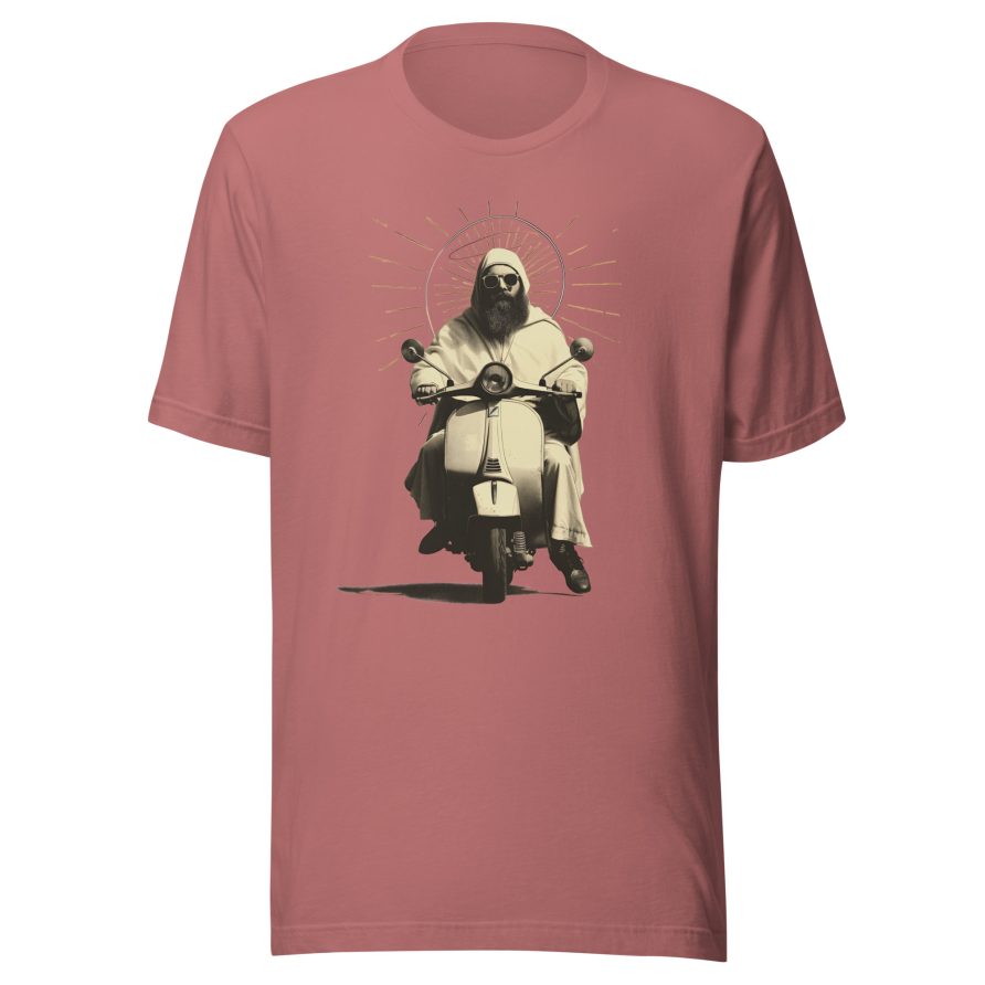St. Christopher Unisex t-shirt - MAUVE - Image 5