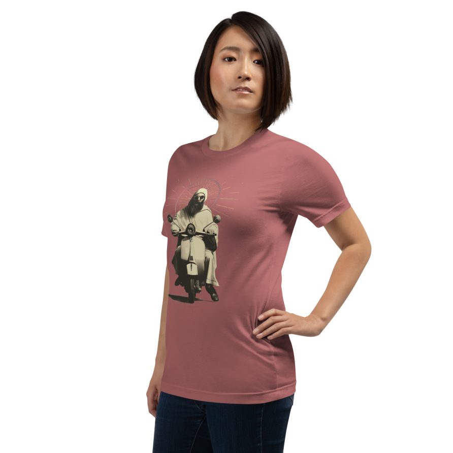 St. Christopher Unisex t-shirt - MAUVE - Image 3