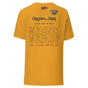 Gregory the Great Unisex t-shirt - MUSTARD - Image 5