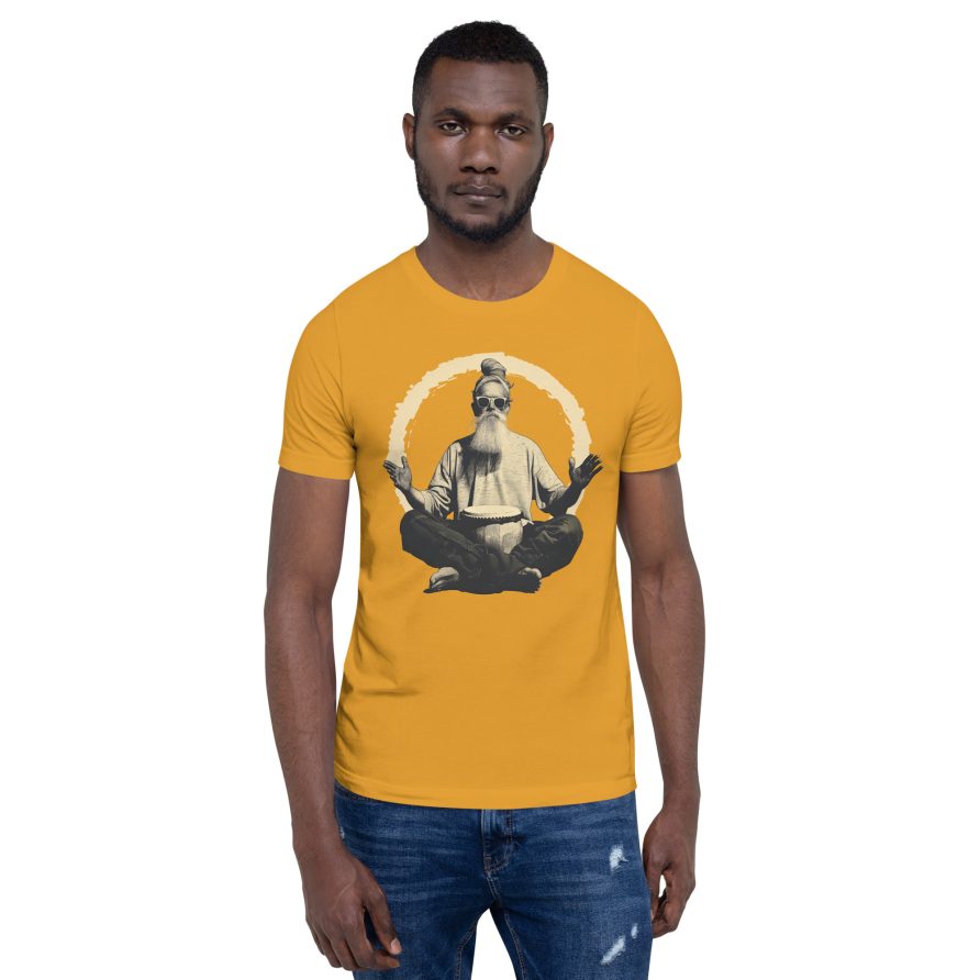 Paul the Hermit Unisex t-shirt - MUSTARD - Image 2