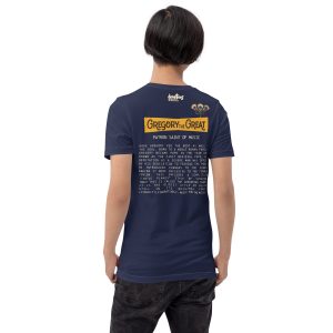 Gregory the Great Unisex t-shirt - NAVY - Image 3