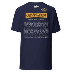 Gregory the Great Unisex t-shirt - NAVY - Image 5