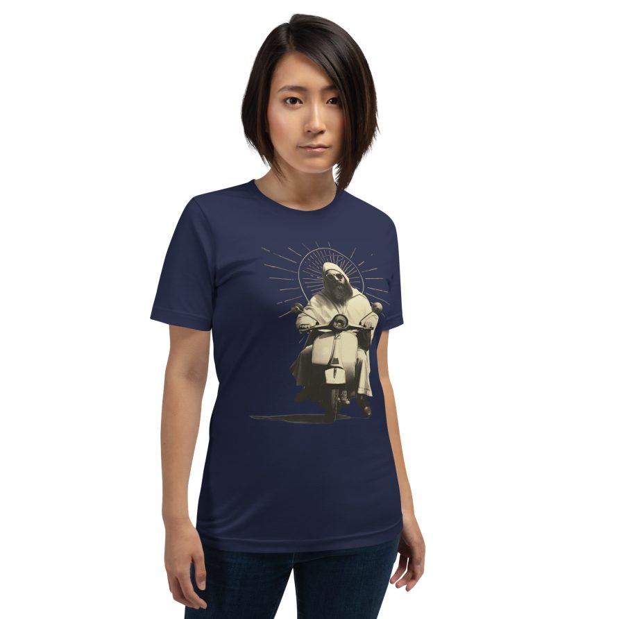 St. Christopher Unisex t-shirt - NAVY - Image 4