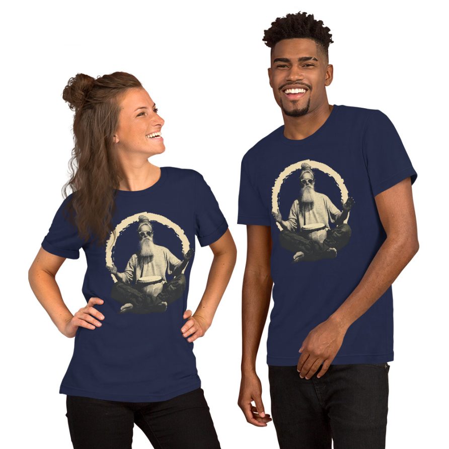 Paul the Hermit Unisex t-shirt - NAVY - Image 2