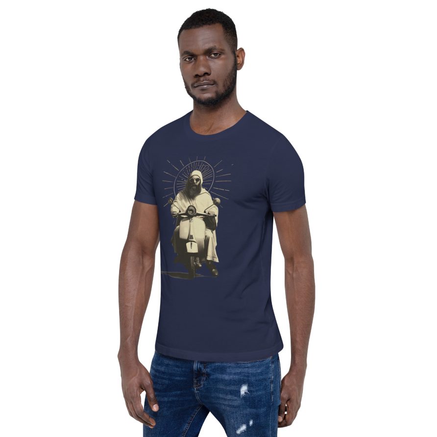 St. Christopher Unisex t-shirt - NAVY - Image 2