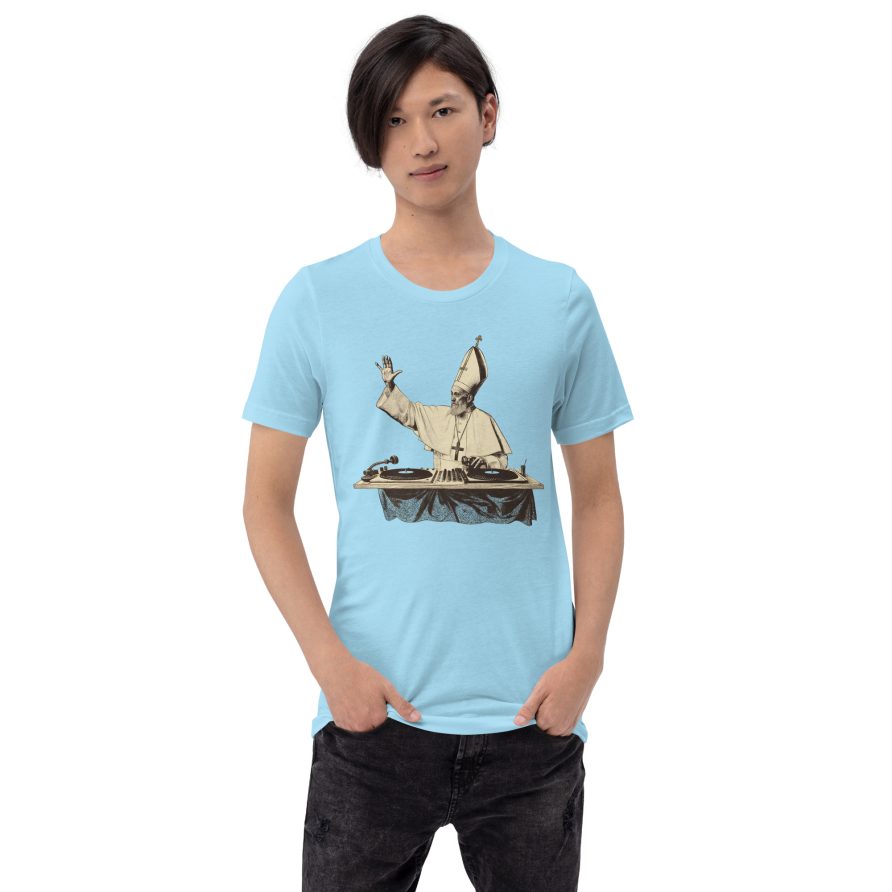 Gregory the Great Unisex t-shirt - OCEAN BLUE - Image 2