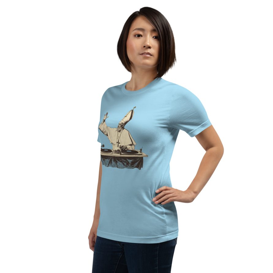 Gregory the Great Unisex t-shirt - OCEAN BLUE - Image 4