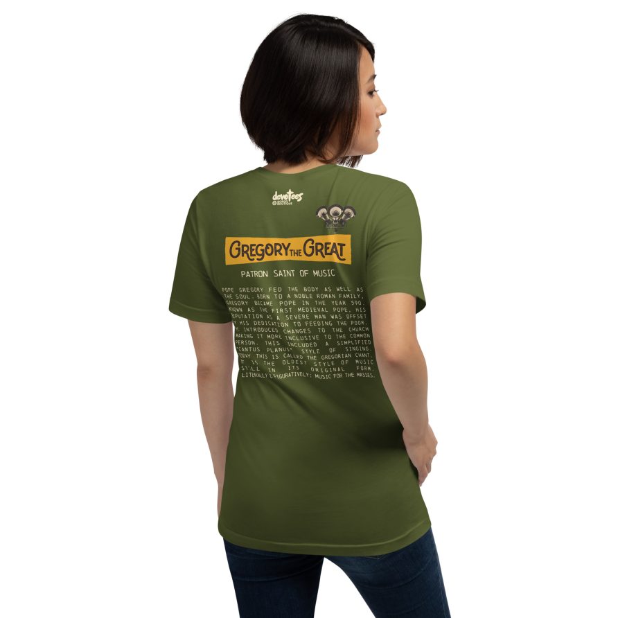 Gregory the Great Unisex t-shirt - OLIVE