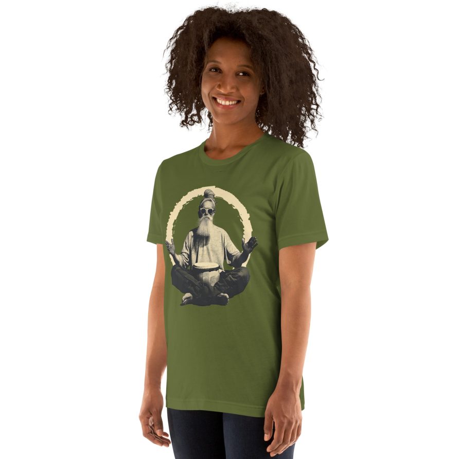 Paul the Hermit Unisex t-shirt - OLIVE - Image 4