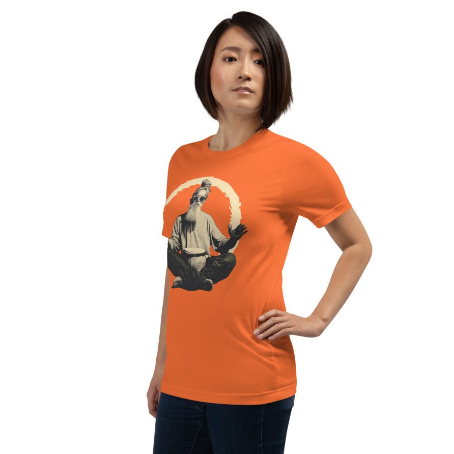 Paul the Hermit Unisex t-shirt - ORANGE - Image 4