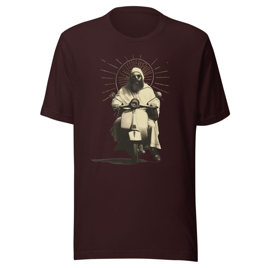 St. Christopher Unisex t-shirt - OXBLOOD BLACK