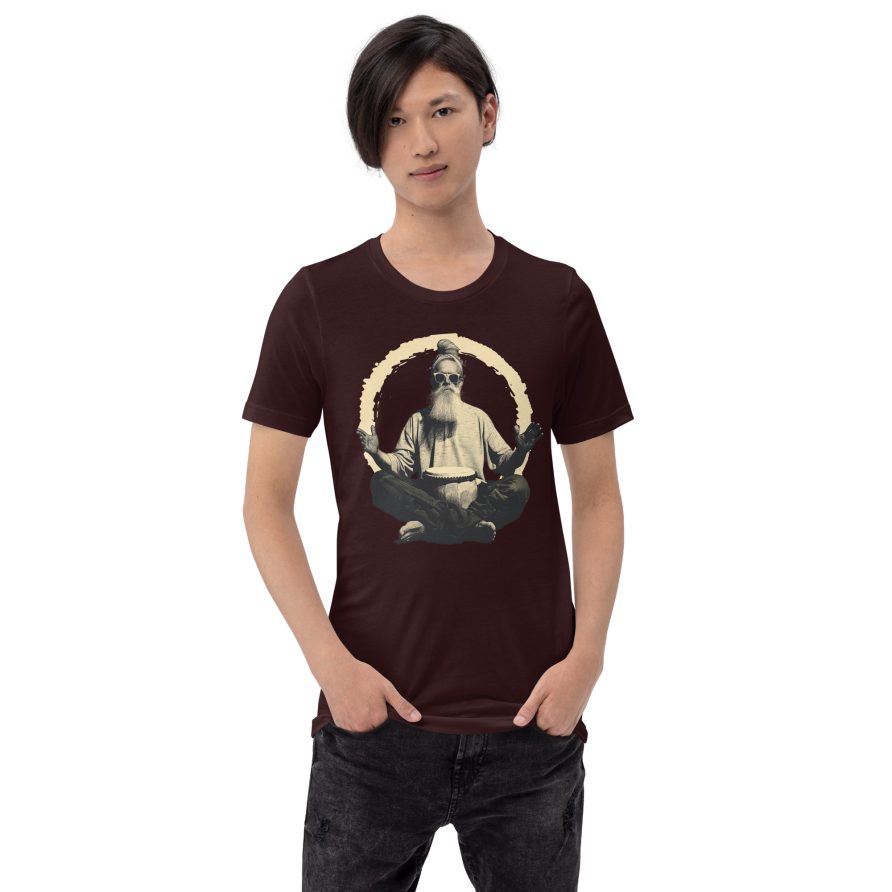 Paul the Hermit Unisex t-shirt - OXBLOOD BLACK - Image 2