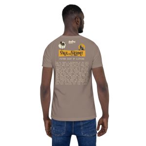 Paul the Hermit Unisex t-shirt - PEBBLE - Image 2