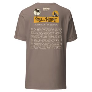 Paul the Hermit Unisex t-shirt - PEBBLE - Image 4