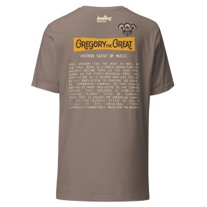 Gregory the Great Unisex t-shirt - PEBBLE - Image 5