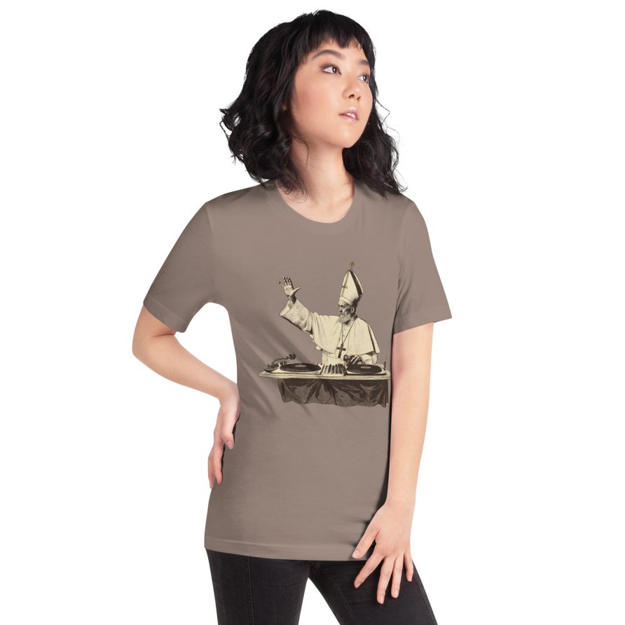 Gregory the Great Unisex t-shirt - PEBBLE - Image 3