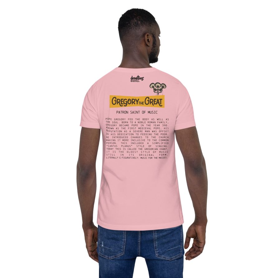 Gregory the Great Unisex t-shirt - PINK - Image 3