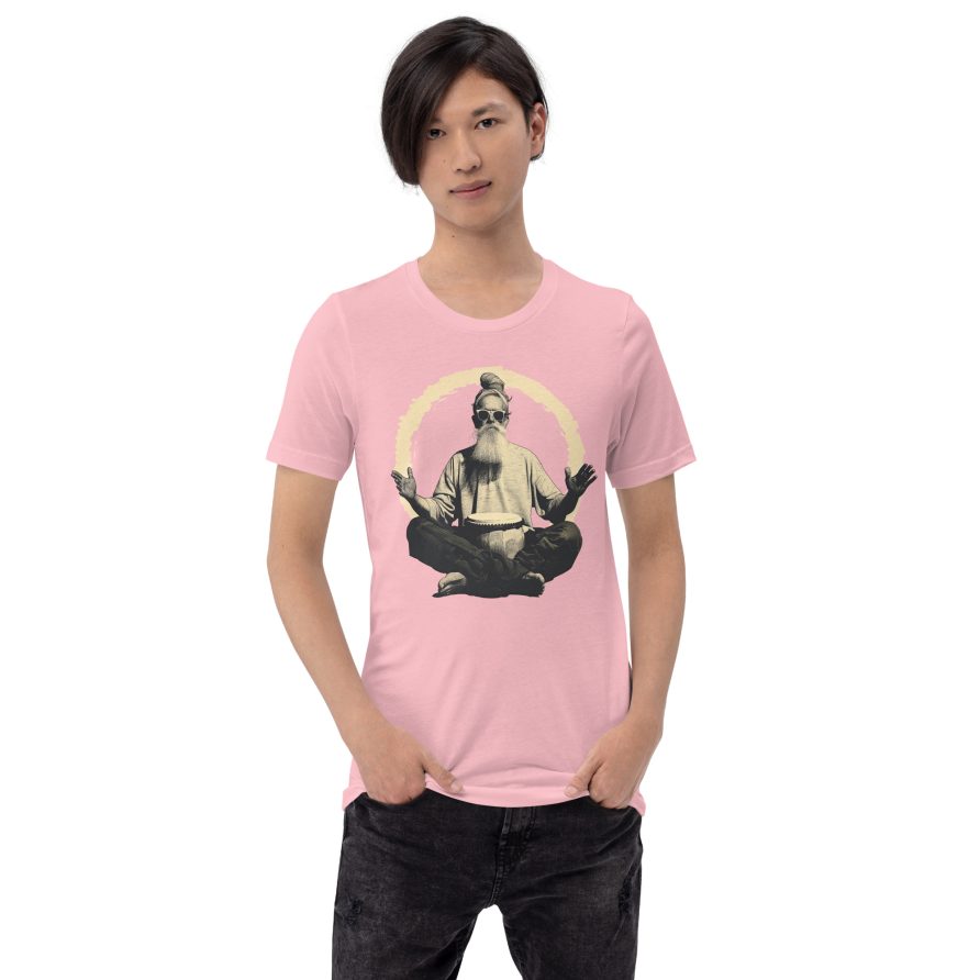 Paul the Hermit Unisex t-shirt - PINK - Image 2