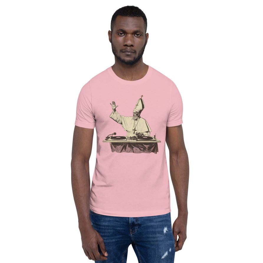 Gregory the Great Unisex t-shirt - PINK - Image 2
