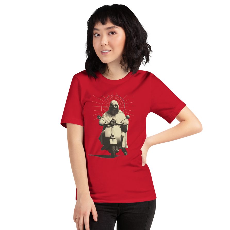 St. Christopher Unisex t-shirt - RED - Image 4