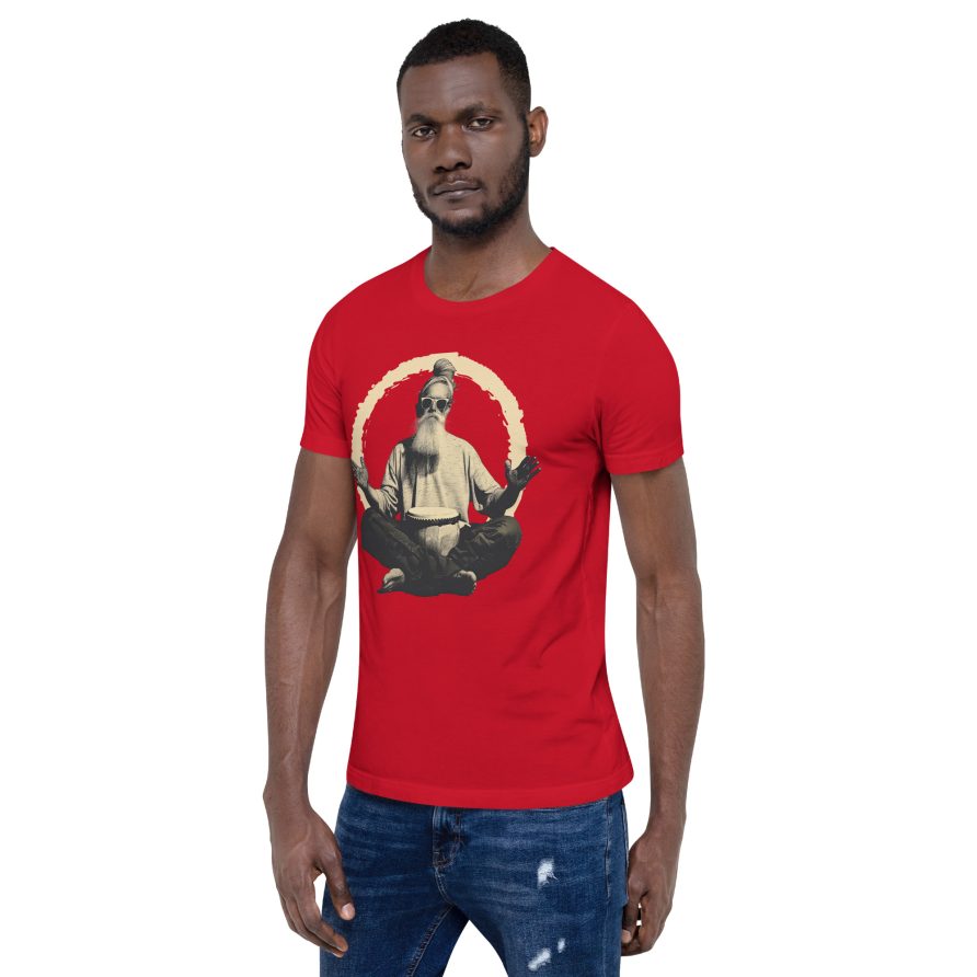 Paul the Hermit Unisex t-shirt - RED - Image 3