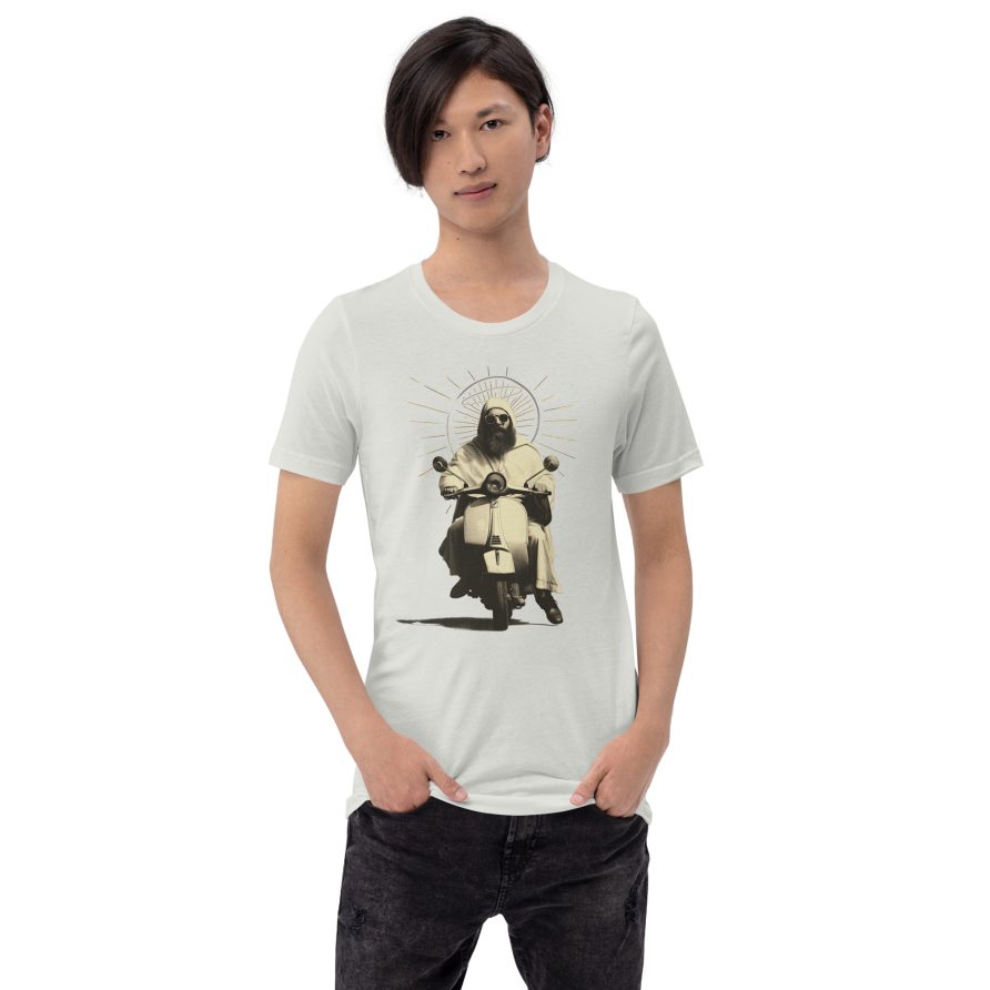 St. Christopher Unisex t-shirt - SILVER - Image 2