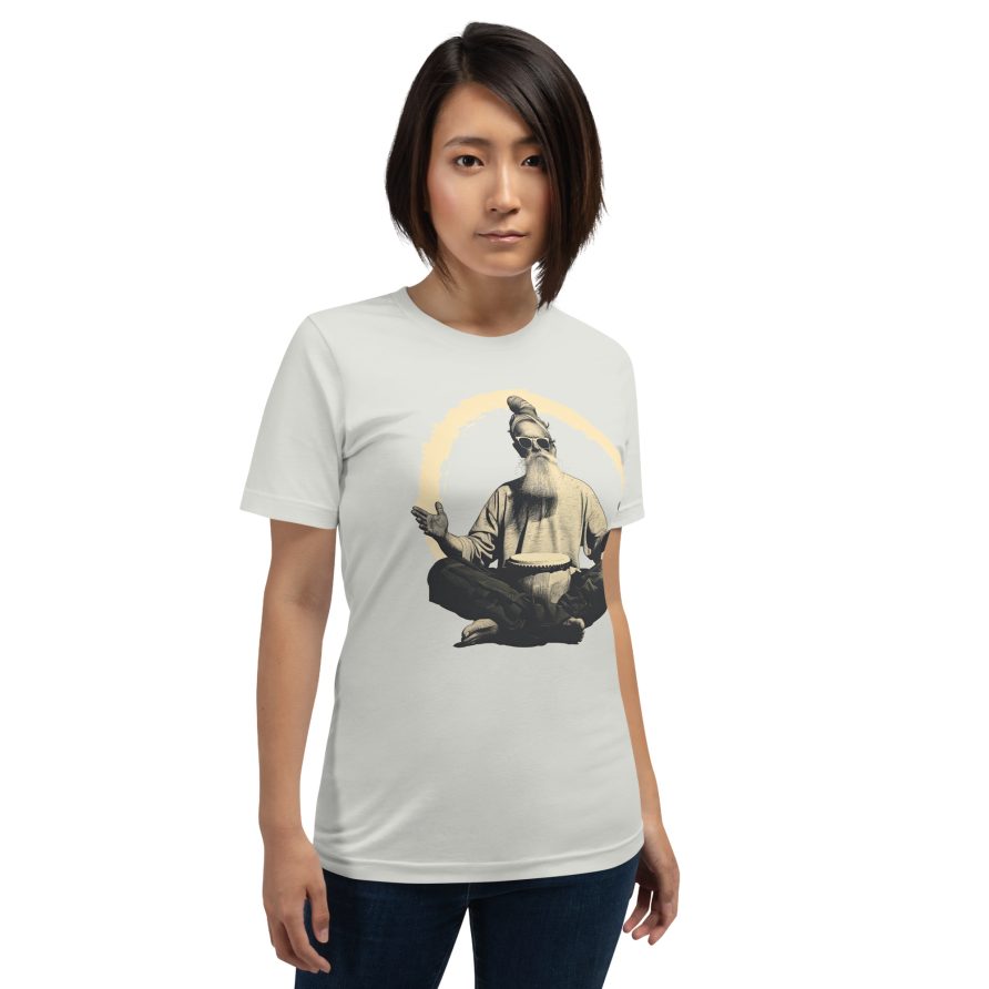 Paul the Hermit Unisex t-shirt - SILVER - Image 3