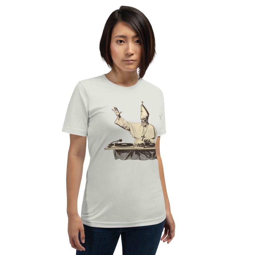 Gregory the Great Unisex t-shirt - SILVER - Image 4