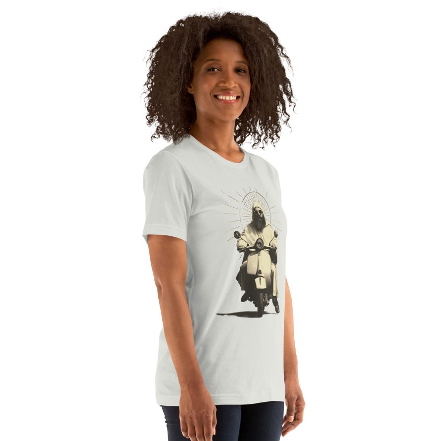 St. Christopher Unisex t-shirt - SILVER - Image 4