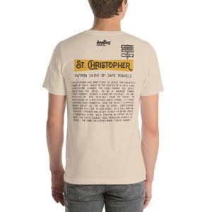 St. Christopher Unisex t-shirt - SOFT CREAM - Image 2