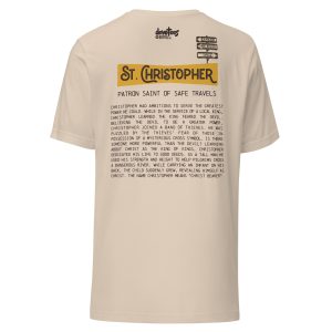St. Christopher Unisex t-shirt - SOFT CREAM - Image 4