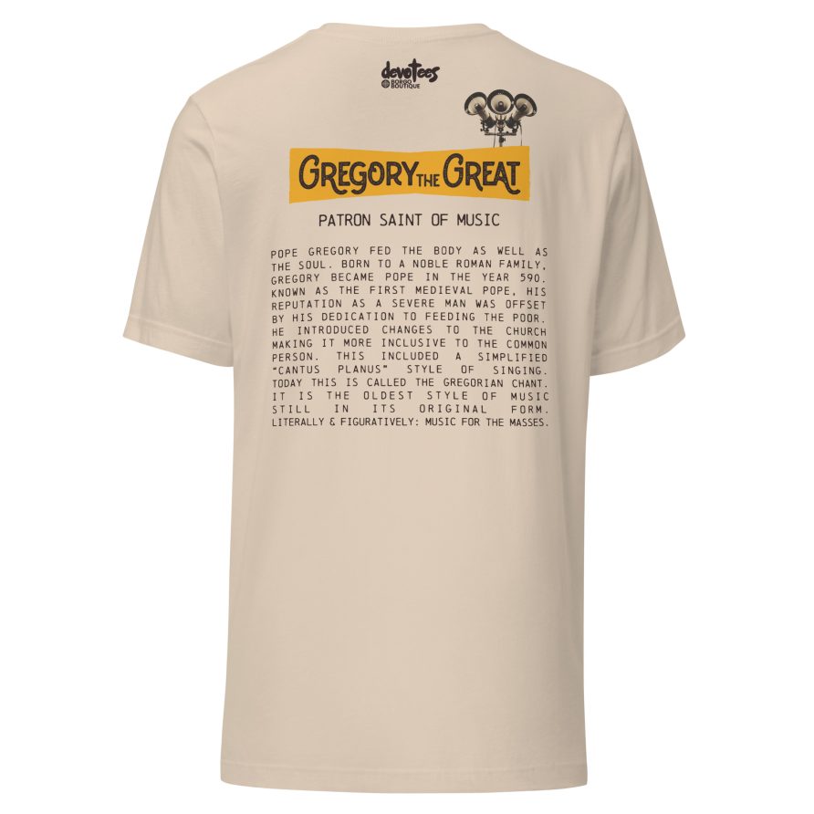 Gregory the Great Unisex t-shirt - soft cream - Image 5