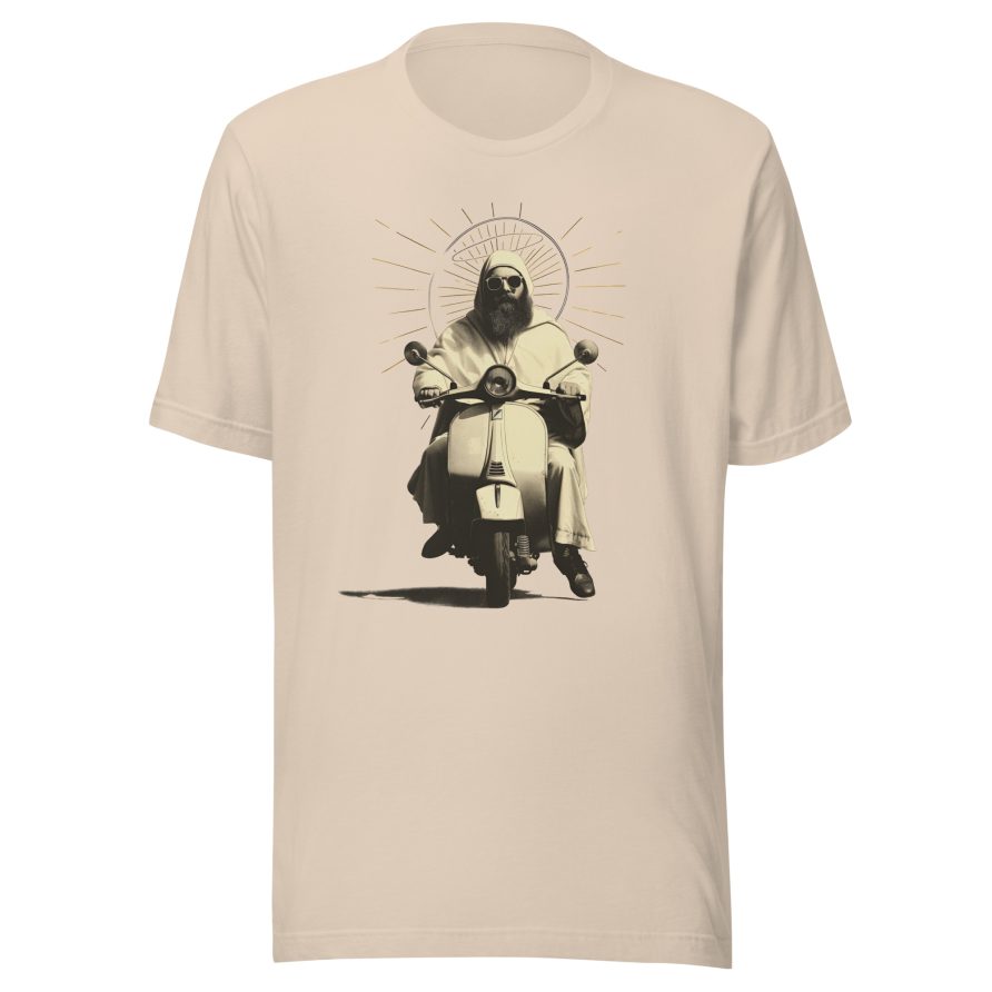 St. Christopher Unisex t-shirt - SOFT CREAM - Image 5