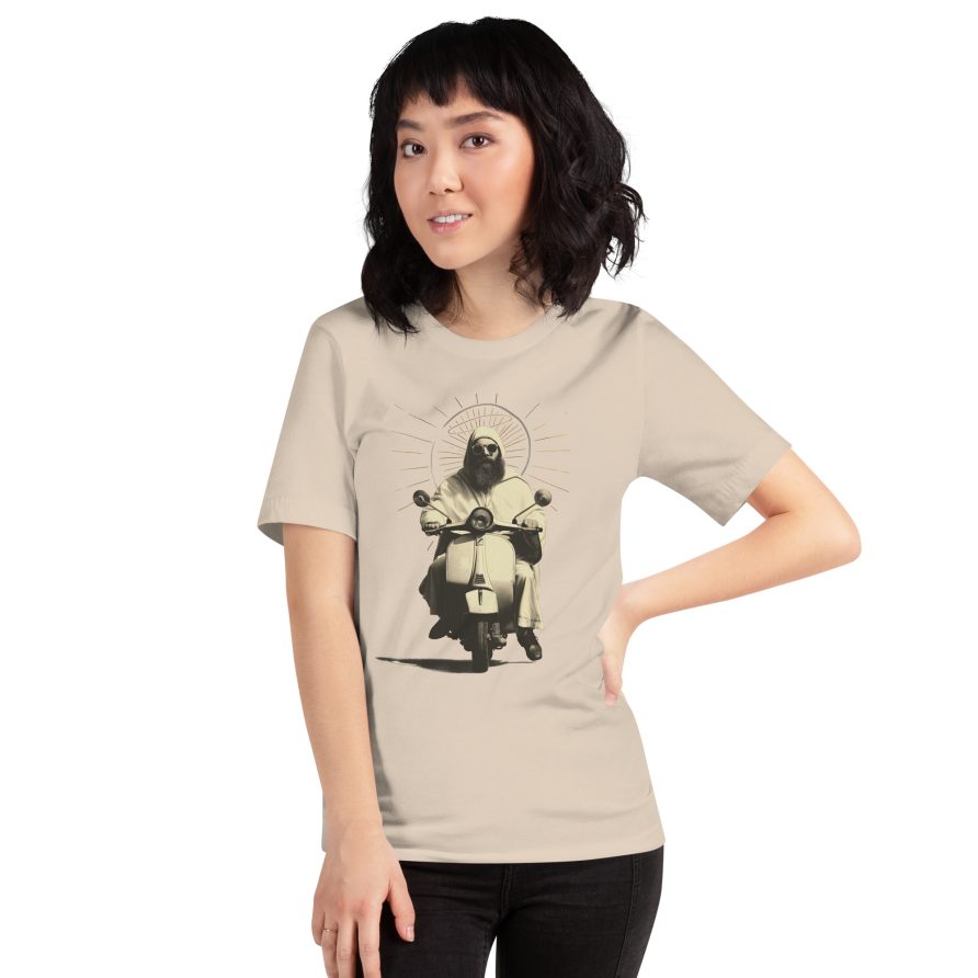 St. Christopher Unisex t-shirt - SOFT CREAM - Image 3