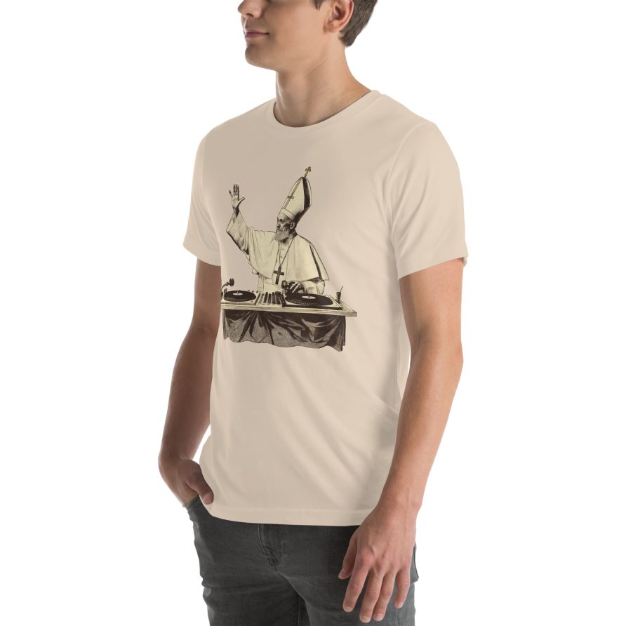 Gregory the Great Unisex t-shirt - soft cream - Image 2