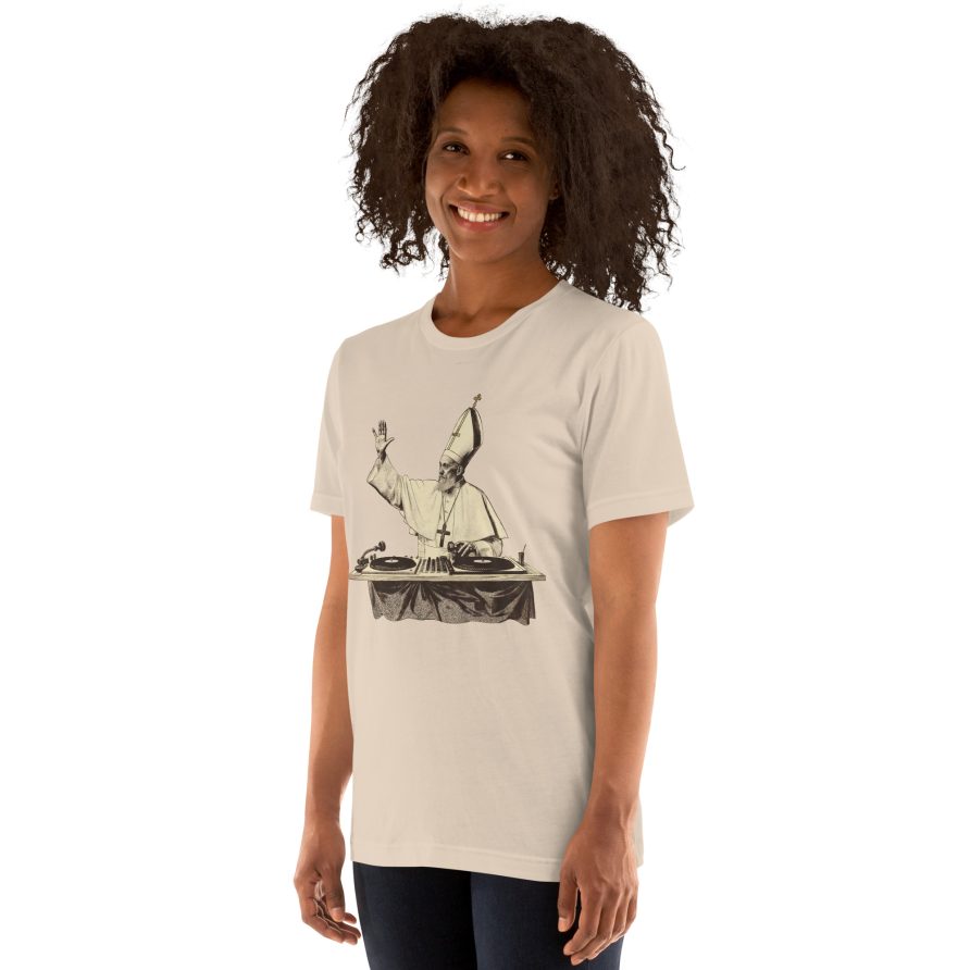 Gregory the Great Unisex t-shirt - soft cream - Image 4